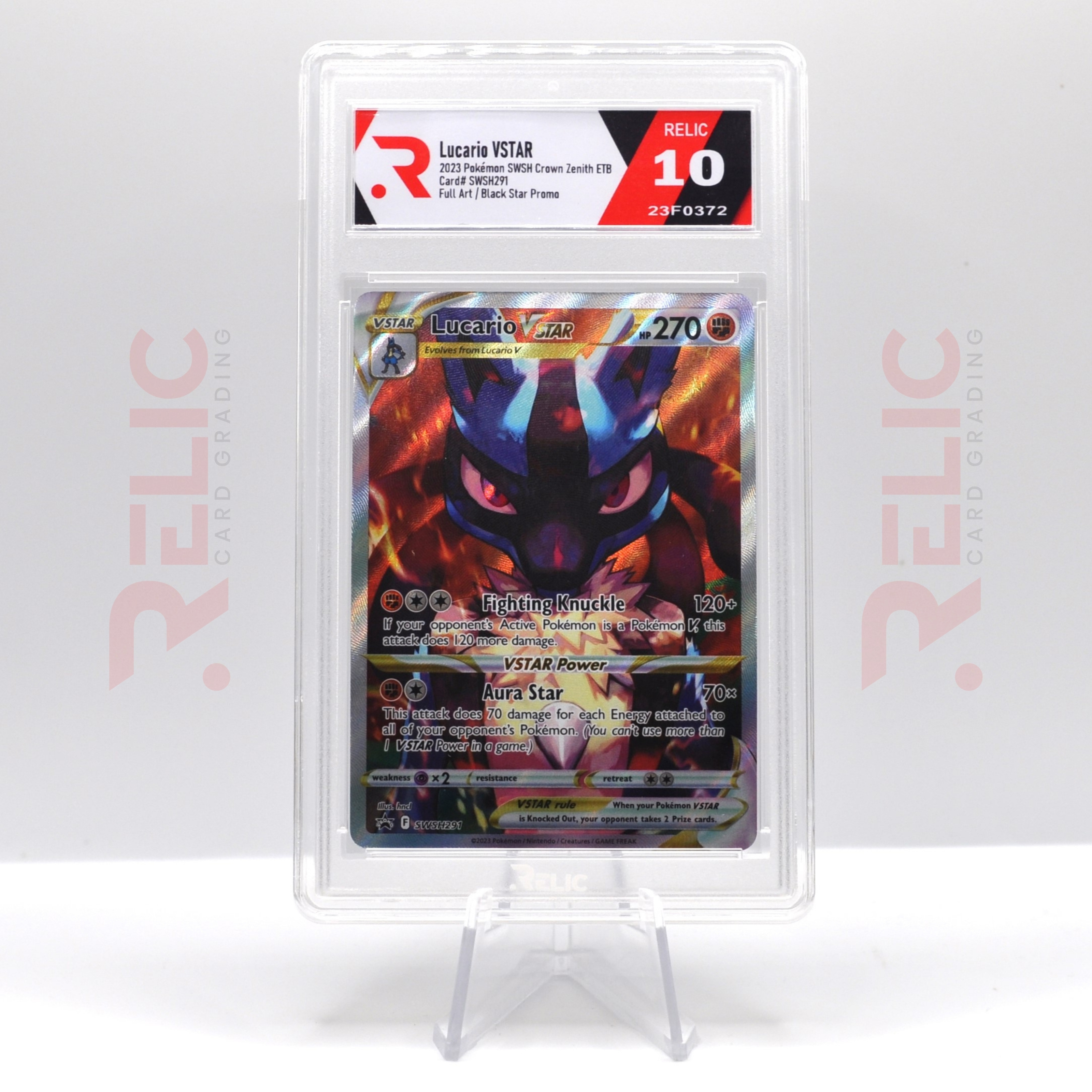 Lucario VSTAR Promo - 2023 Crown Zenith Elite Trainer Box (ETB) - Full Art