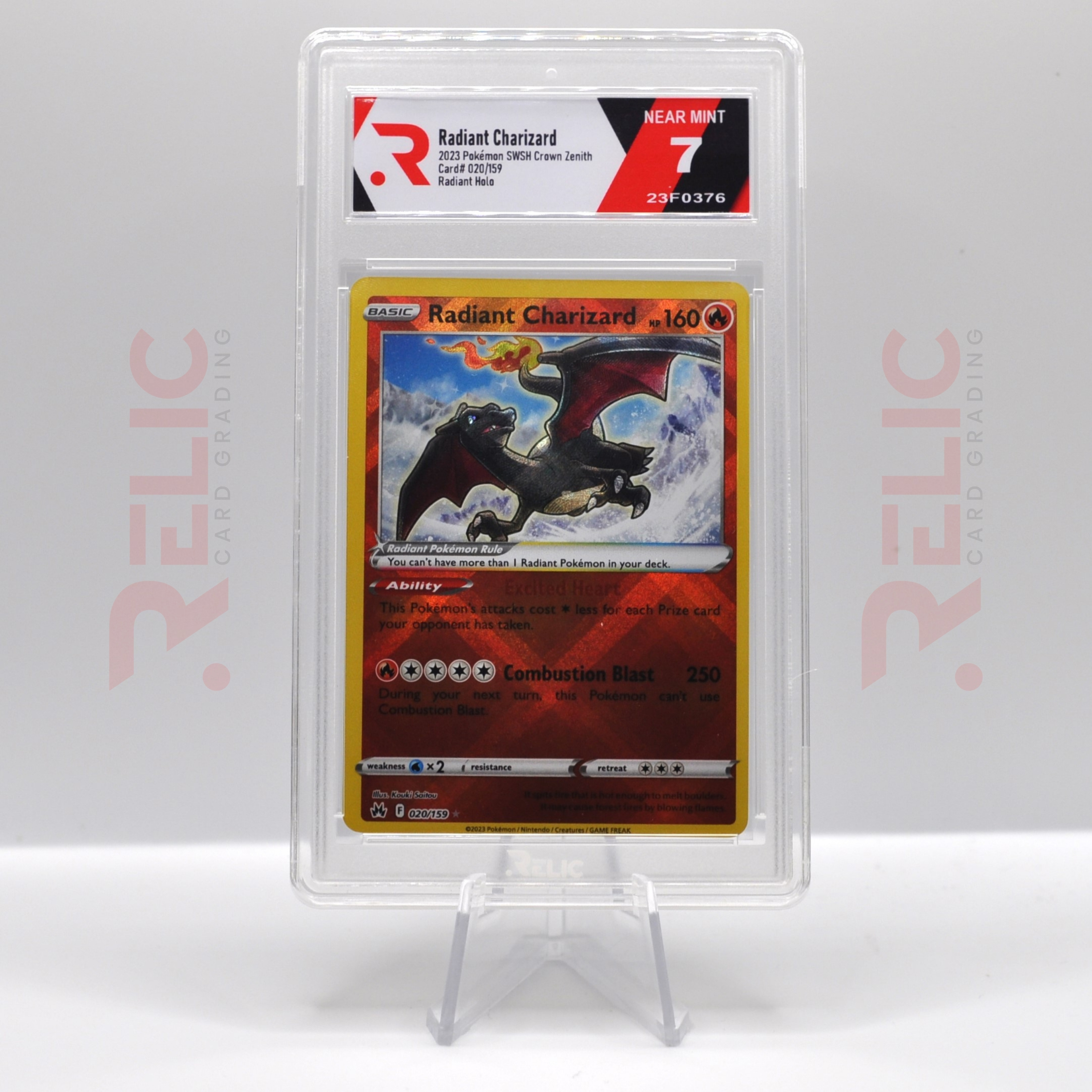 Radiant Charizard 2023 Pokemon Sword and Shield Crown Zenith - Graded