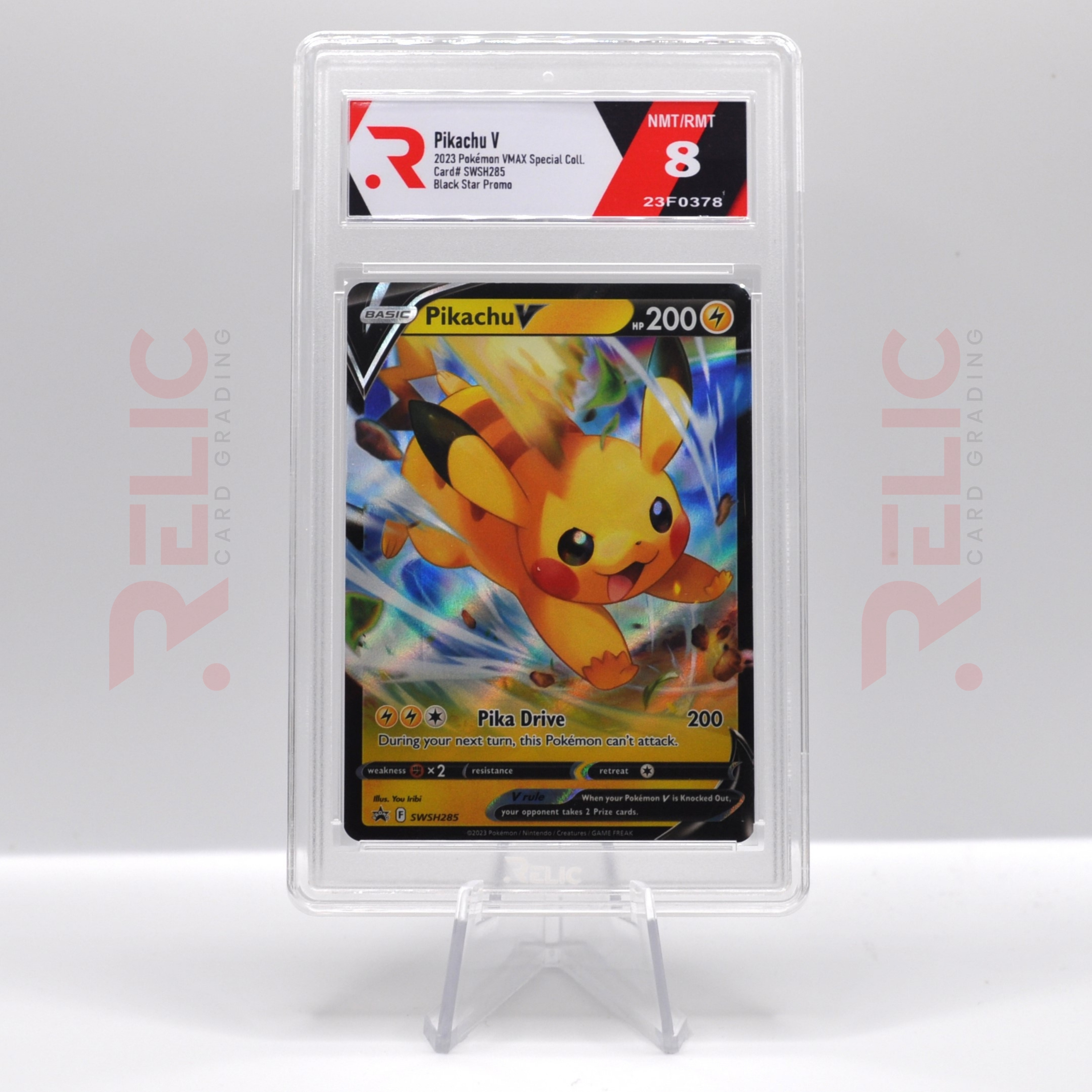 2023 Relic Card Grading - Pikachu V - Crown Zenith