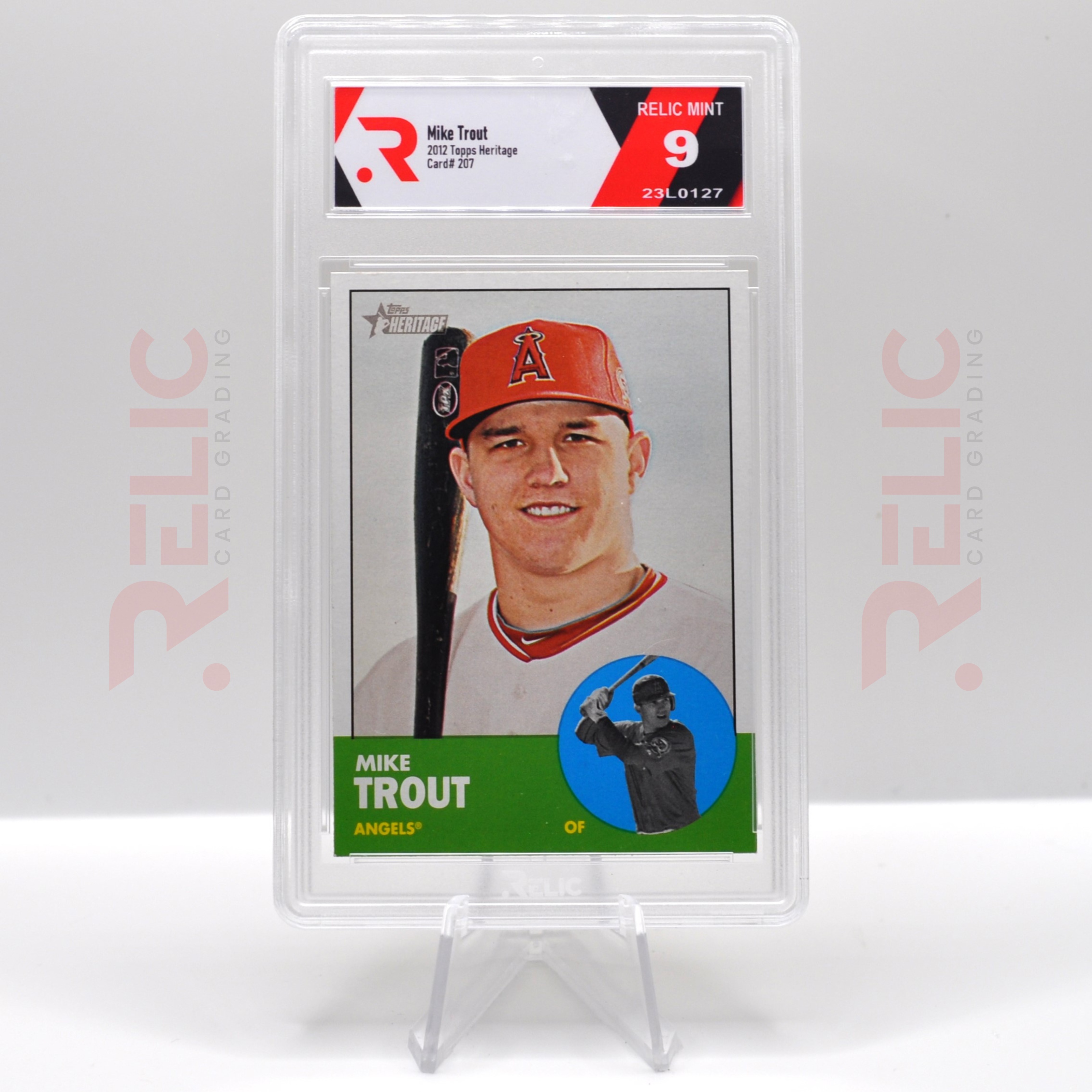 Mike Trout - 2012 Topps Heritage (Card 207) - Graded Card