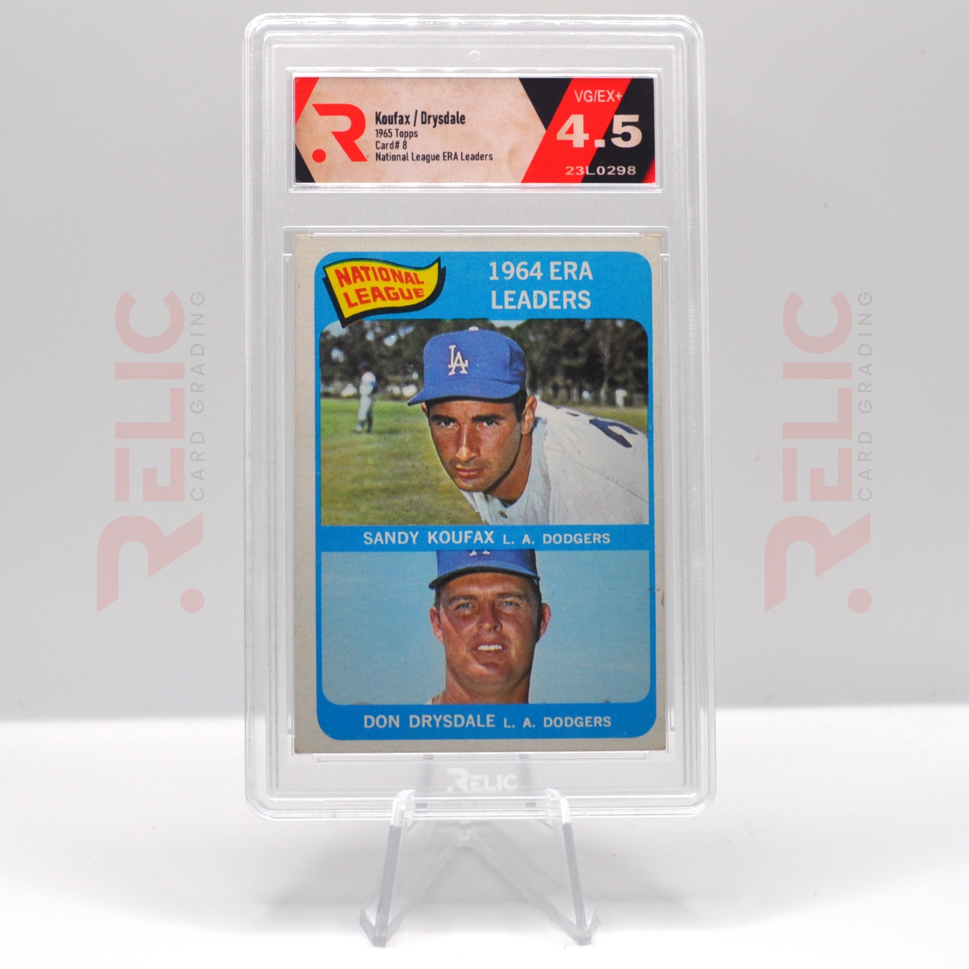 Koufax / Drysdale - 1965 Topps - Graded Card