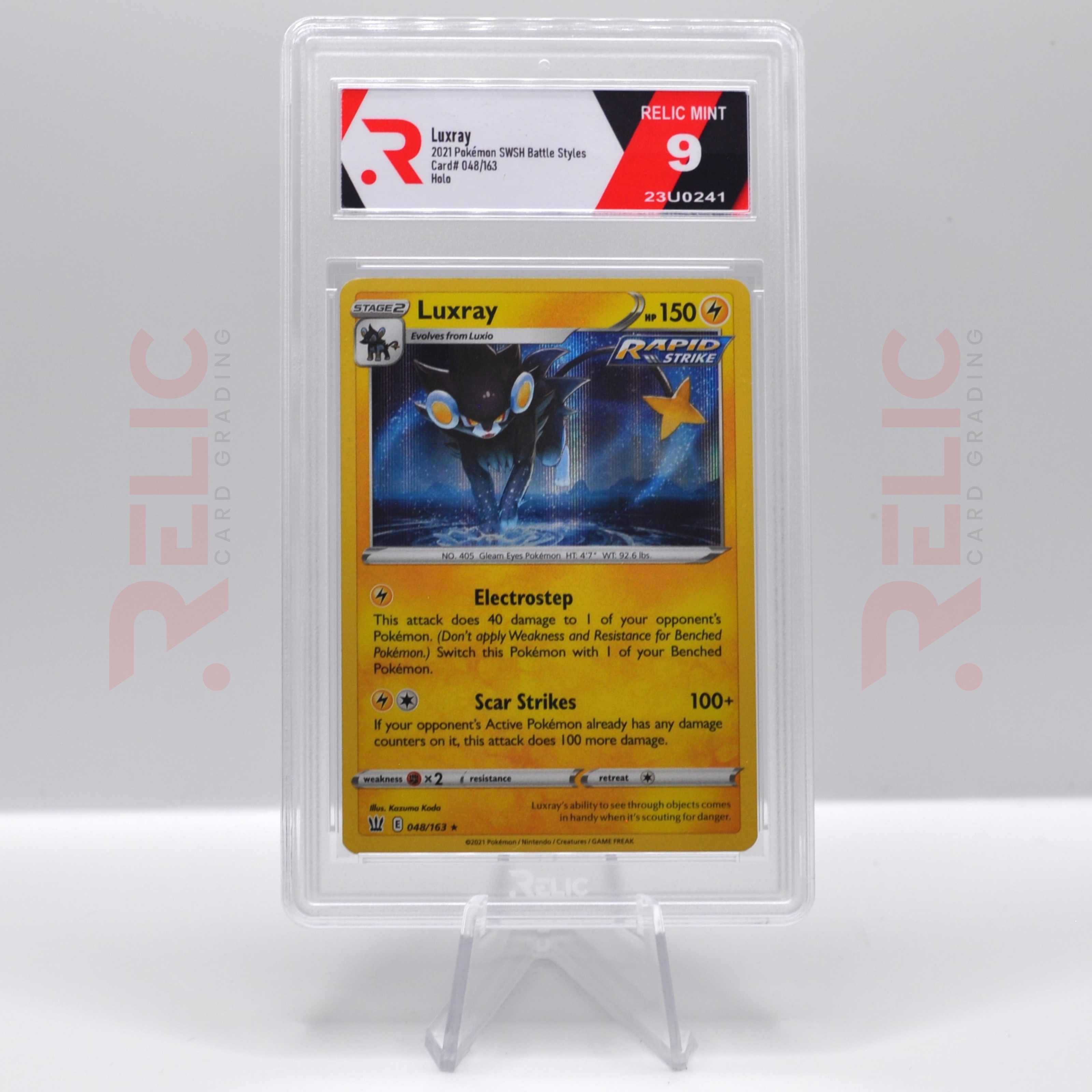 Luxray - 2021 Pokemon SWSH BLuxray - 2021 Pokemon SWSH Battle Styles - Card Number 048/163attle Styles - Card Number 048/163