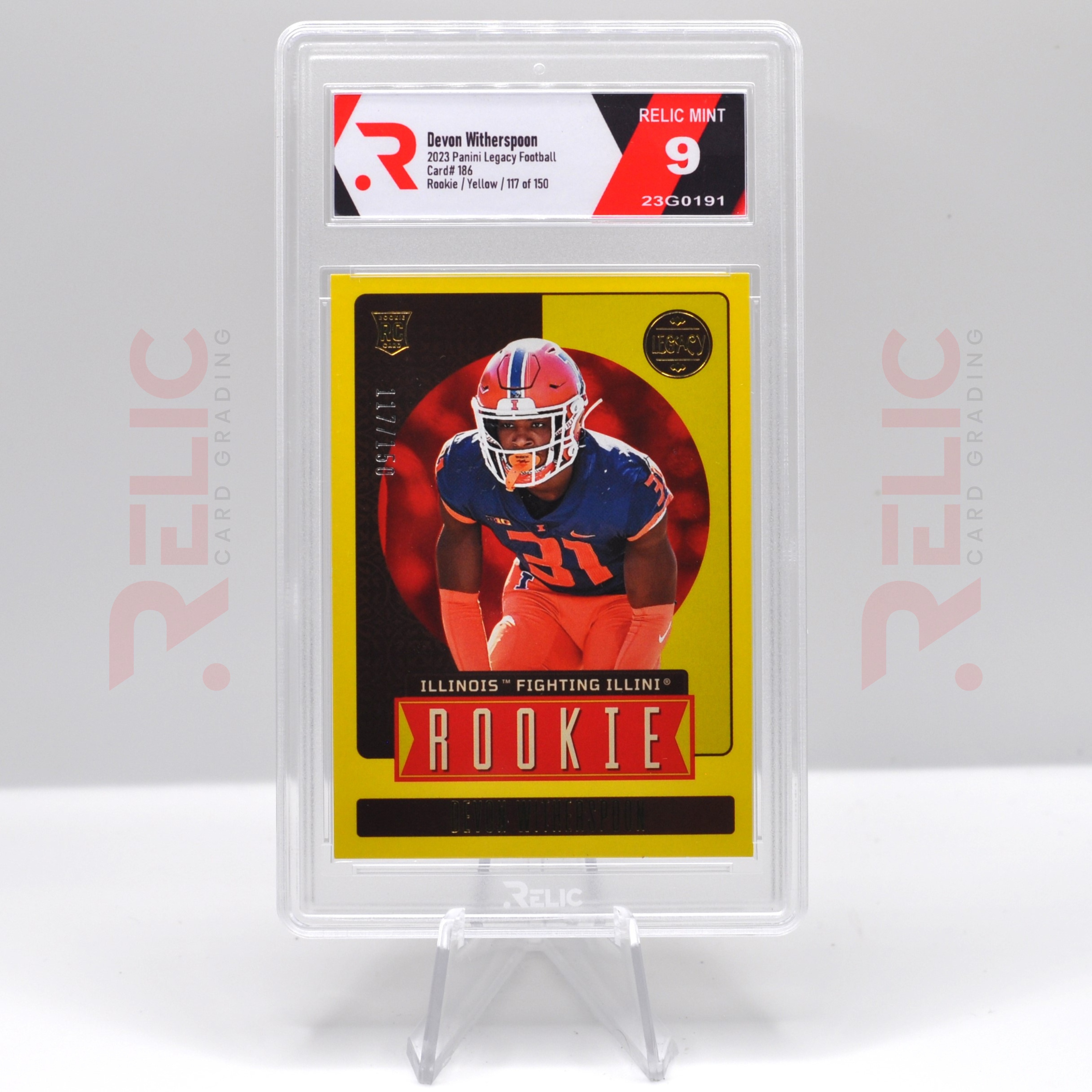 Devon Witherspoon 2023 Panini Legacy Football Graded Card