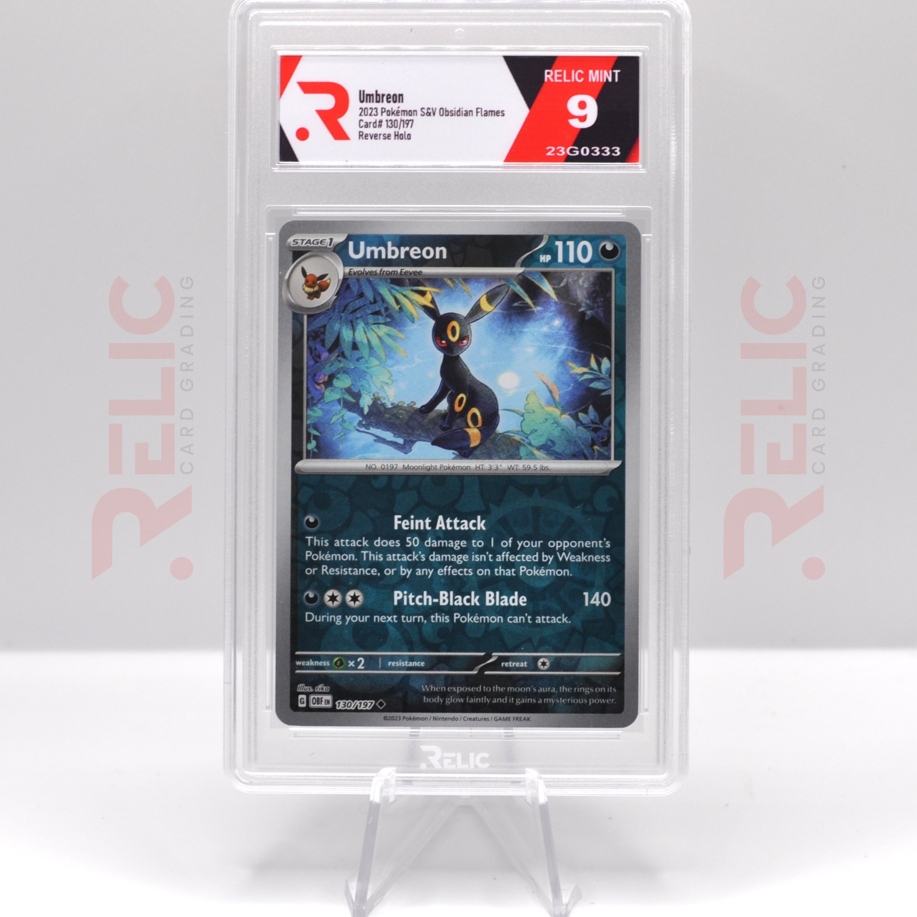 Umbreon Pokemon S V Obsidian Flames Graded Card