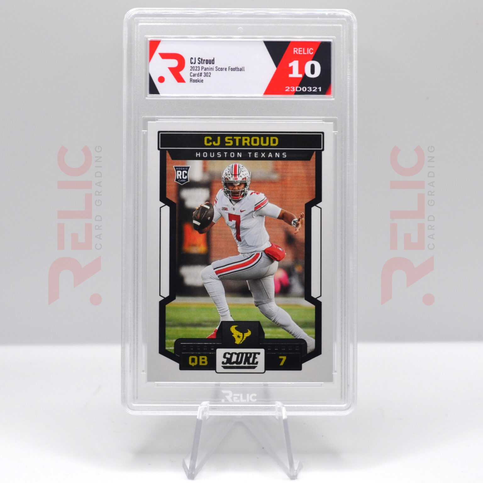 CJ Stroud - 2023 Panini Score Football - Graded Card