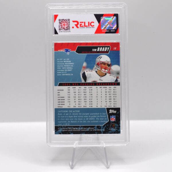 Tom Brady - 2002 Topps Stadium Club - 24T0254 - Image 2