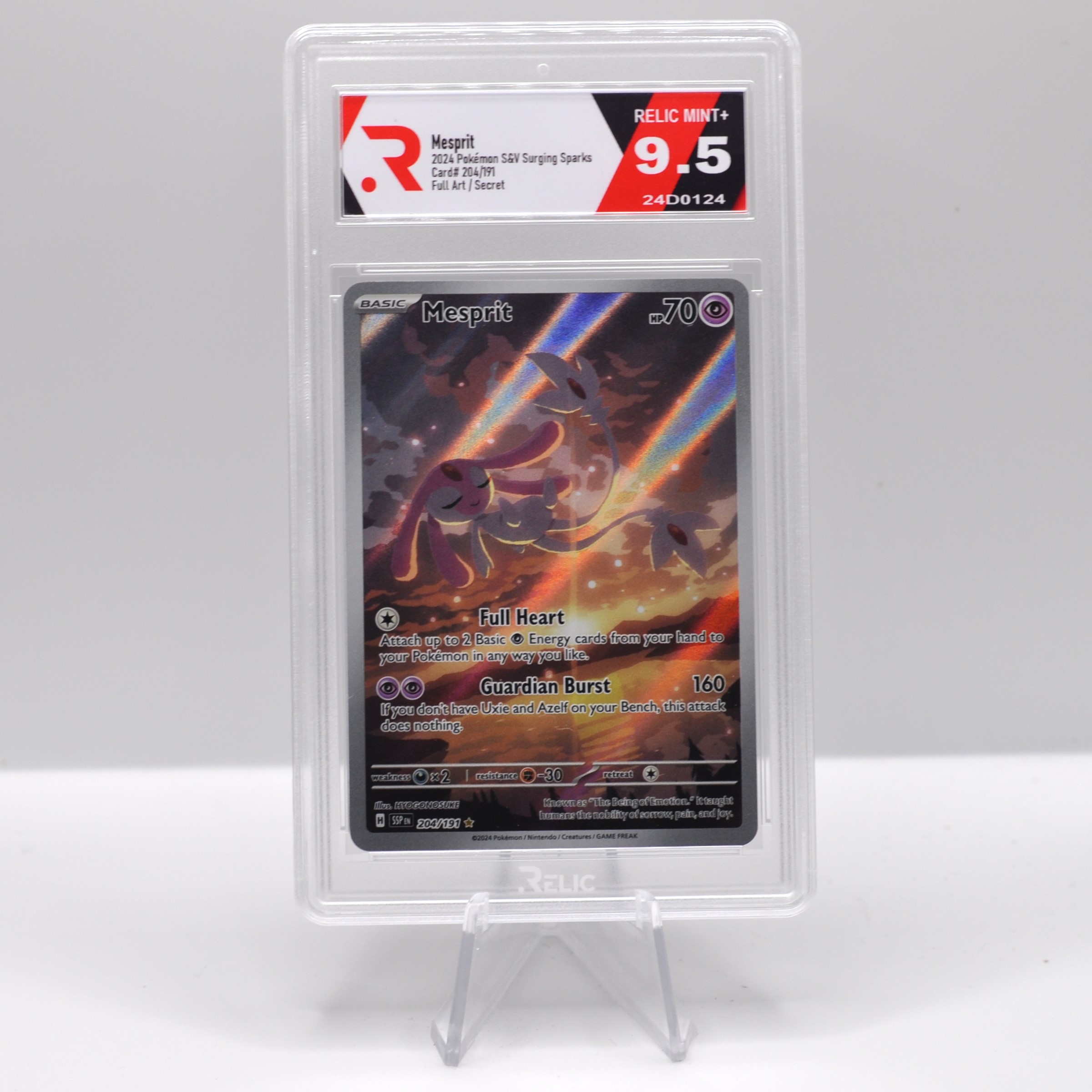 Mesprit - 2024 Pokemon S&V Surging Sparks - Graded Card