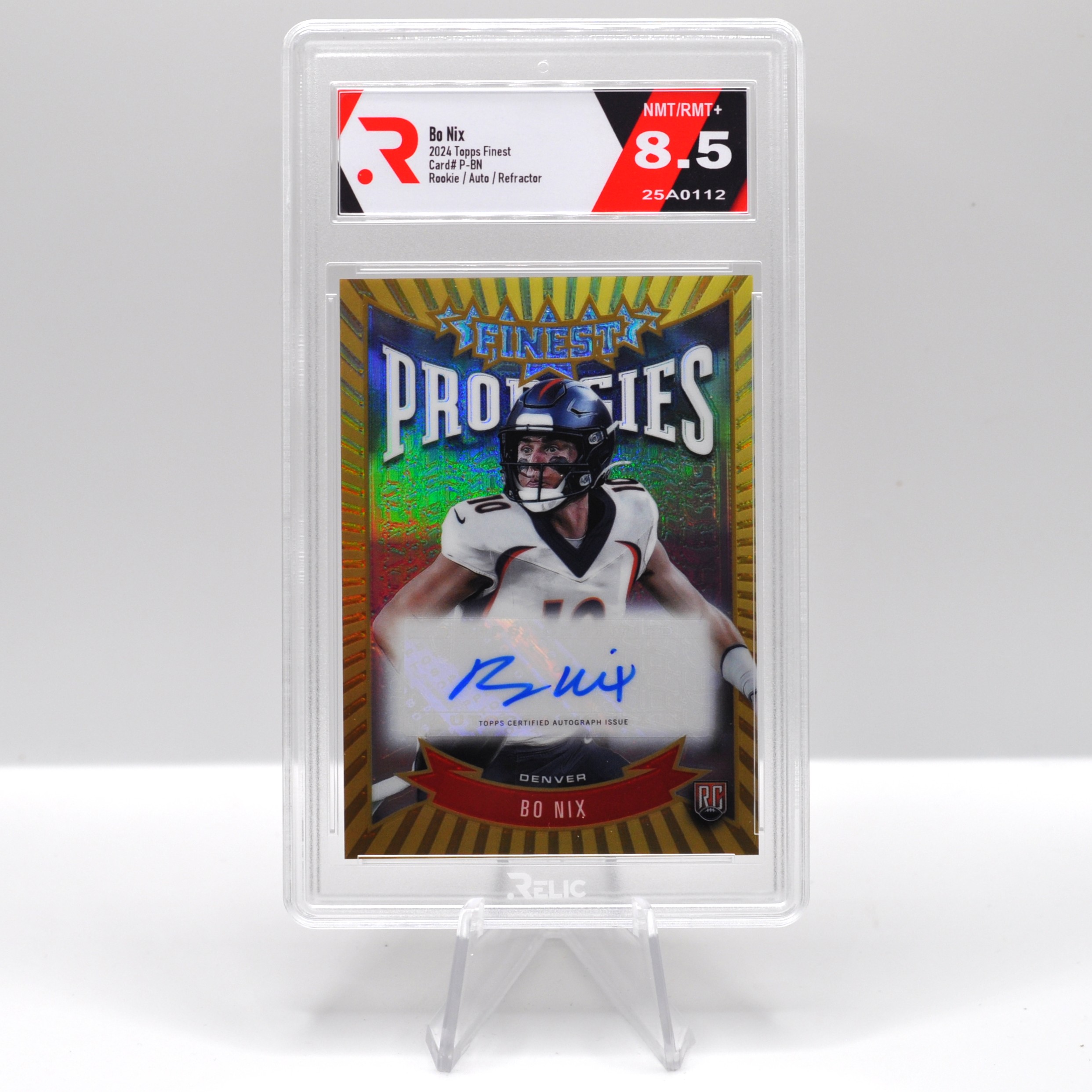 Bo Nix - 2024 Topps Finest - 25A0112